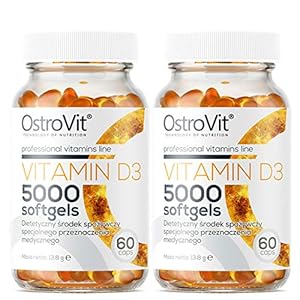 Vitamin D3 2000IU 120 Capsules | Increases Immunity | Antidepressant | Support Immune System | Easy to Swallow Softgels…