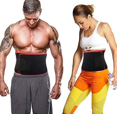 Knostic Sweat Slim Belt for Weight Loss, Body Shaper, Flat Tummy Trimmer, Universal Size - Unisex, Men & Women
