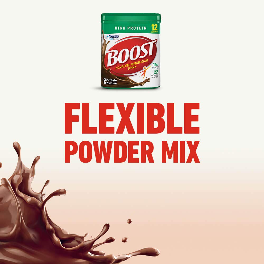 Boost High Protein Powder Drink Mix, Chocolate Sensation, 17.7 Ounce