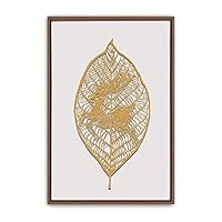 Framed Canvas Wall Art Leaf Canvas Prints Home Artwork Decoration for Living Room,Bedroom - 16x24 inches