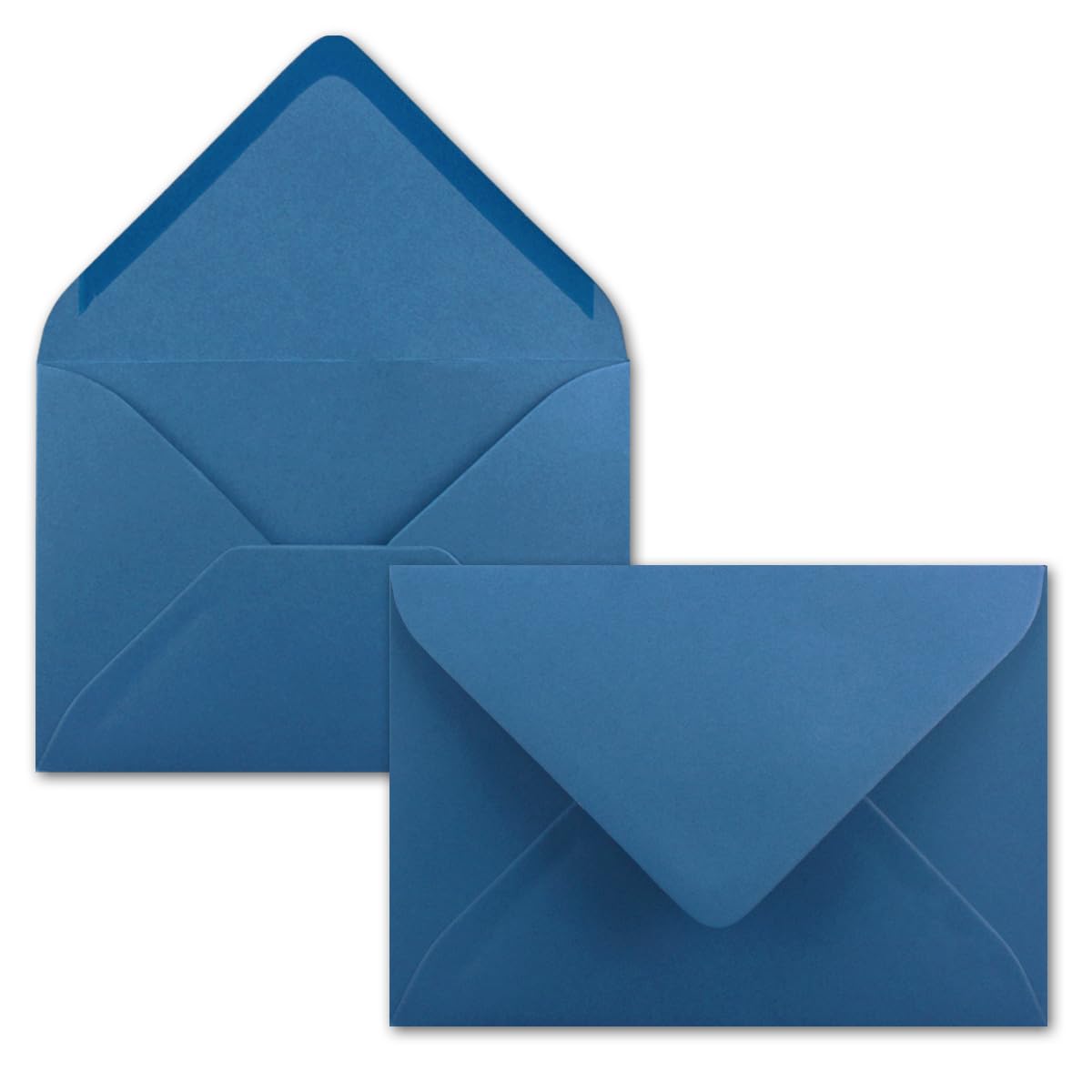 FarbenFroh® Envelope with Pointed Flap, DIN C7, Wet Seal, Small Blank Envelopes, Mini Envelopes, Ideal for Christening, Birth, Christmas and Gift Cards 50 Pieces 18 - Royal Blue — image 1