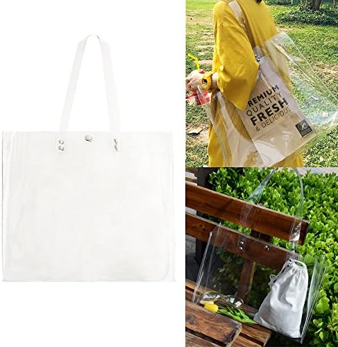 Clear Tote Bag World Cup Stadium Approved Shoulder Straps and Zippered Top. The Clear Bag Is Perfect for Work School Sports Games and Concerts. Meets NFL and PGA Tournament Guidelines.