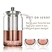 Glass Tea Kettle for Stove Top, Borosilicate Tea Pots with Infusers for Loose Tea, Clear Teapot with Stainless Steel Strainer, Makes 5 Tea Cups, 40oz