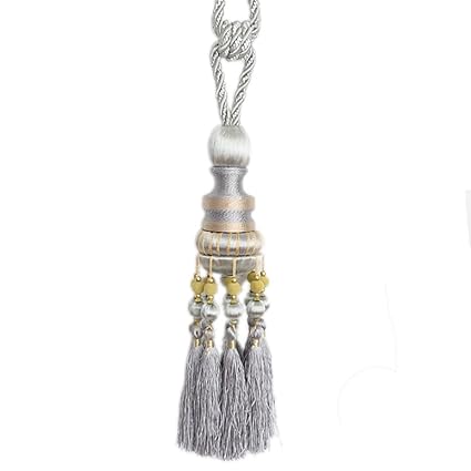Amazon Com Peacewish One Pair Beaded Tassels Curtain Tiebacks