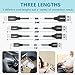 Nylon Extend Braided USB Charging Cable with Aluminum Connector for iPhone X / 8 / 8 Plus / 7 / 7 Plus, iPad / iPod And More-Black