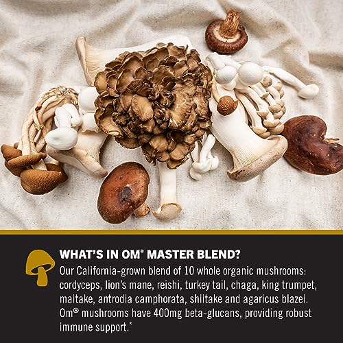 Om Mushroom Superfood Master Blend Mushrooms & Adaptogens, Powder