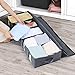 Lifewit Large Capacity Under Bed Storage Bag with 5 Clear Window for Clothing, Shoes, Blankets, Clothes, Sweaters, Set of 2, Grey