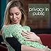 Nursing Cover & Baby bibs & Carry bag with STYLISH birdies print Premium quality material Wide SUPER SOFT breathable breastfeeding cover Great baby shower gifts for mommy
