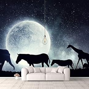 Wall Murals for Bedroom Fantasy View Mystery Collage Removable Wallpaper Peel and Stick Wall Stickers - 66x96 inches