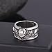 EVBEA Mens Skull Band Big Cool Biker Skull Face Motorcycle University Rings(10)