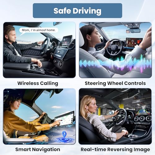 Car Radio for Toyota Tundra 2007-2013: Sequoia 2008-2018 Android 13 10.1 Inch Touch Screen 64GB Car Radio Wireless CarPlay Android Auto GPS Navigation Bluetooth 5G WiFi Mirror Link SWC Backup Camera