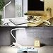 Rechargeable Book Light, LED Flexible Book Table Lamp with Clip-On Clamp, Touch Sensor and 3-Level Brightness for Read Study Bed and Desk