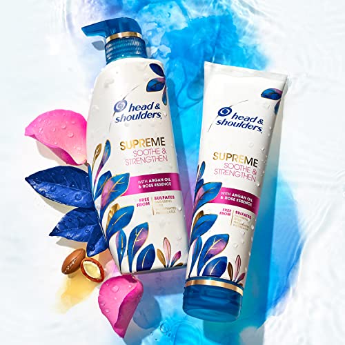 Head & Shoulders Supreme Dry Scalp and Dandruff Treatment Shampoo and Conditioner Set, Sulfate