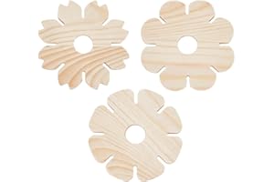 PH PandaHall 3 Styles Kumihimo Disk, 8 Slots Wood Braiding Disk Hand Rope Braiding Plate Weaving Plate Board Wooden Beading Cord Disc for Friendship Bracelets Knitting Crafting