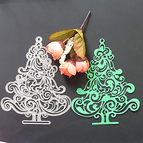 Christmas Tree Cutting Dies Stencil Scrapbooking Embossing Album Paper Card Gift
