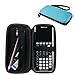 Zaracle for Graphing Calculator Texas Instruments TI-84 / Plus CE Hard EVA Carry Case Handheld Storage Case Travel Bag Protective Pouch Box (Blue)