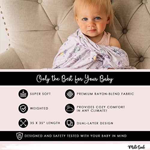 Milk Snob Disney Princesses Baby Blanket Super Soft, Weighted, Dual