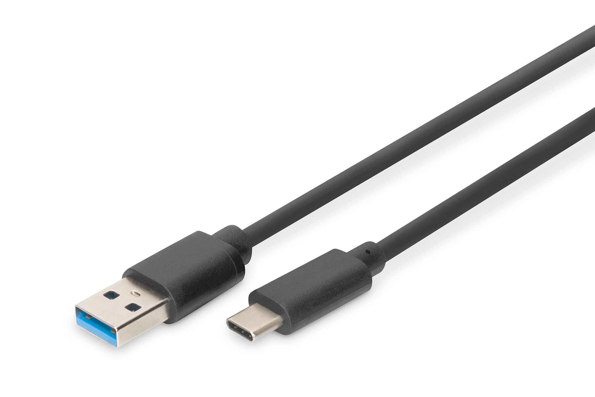 DIGITUS USB 3.2 Gen1 connection cable - 1.0 m - USB A (male) to USB C (male) - 5 Gbit/s - connection cable - blister - black