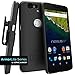 Kodobo Shell Combo Case with Cliklock Belt Clip Holster for Nexus 6P - Black