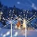100LEDs Solar Firework Light, 2 Pack LED Copper Wire Strip String Fairy Light Soft Starburst Light Xmas Wedding Party Festival Outdoor Decoration DIY