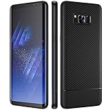 Galaxy S8 Case, JSAUX Carbon Fiber Galaxy S8 Case with Soft TPU Durable Flex and Easy Grip Design Full-Body Protection for Samsung Galaxy S8 - Black