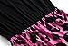 Zattcas Womens Summer Contrast Sleeveless Tank Top Floral Print Maxi Dress Black Pink