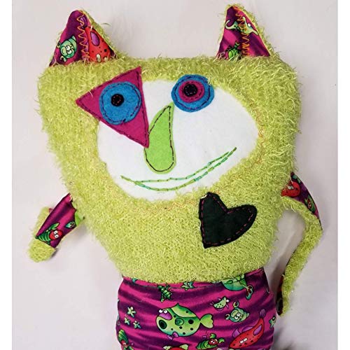 Big Goofy Monster Doll Handmade Pillow Lovable - Thumbnail 6