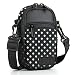 USA GEAR Compact Camera Case (Polka Dot) Point and Shoot Camera Bag with Accessory Pockets, Rain Cover and Shoulder Strap-Compatible with Sony CyberShot, Canon PowerShot ELPH, Nikon COOLPIX and More primary