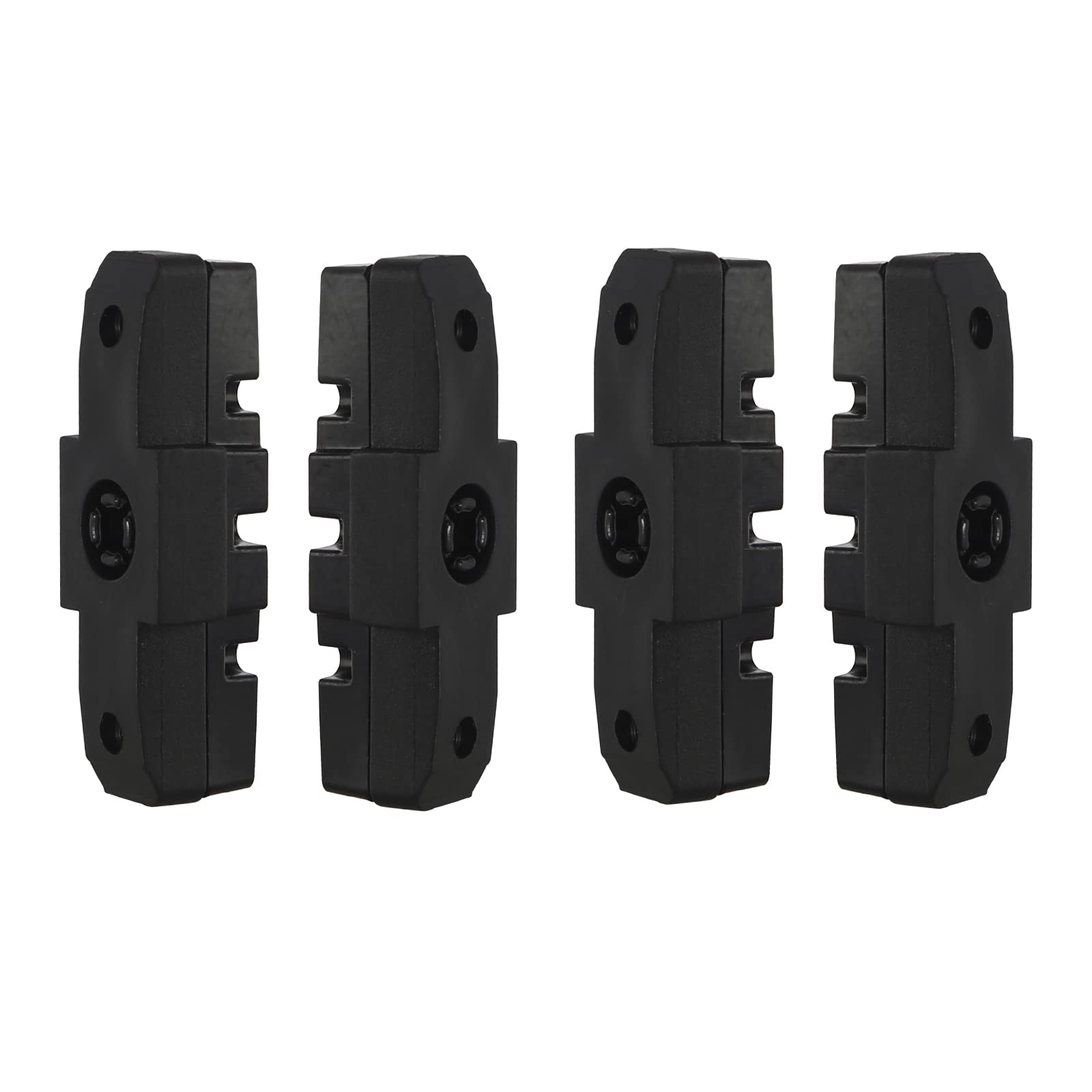 AOROPS Brake Pads, 4 Pieces High Performance Plastic Rubber for Mountain Bike, Bicycle Brake Shoes Black for Hydraulic Rim Brake HS11 HS12 HS24 HS33