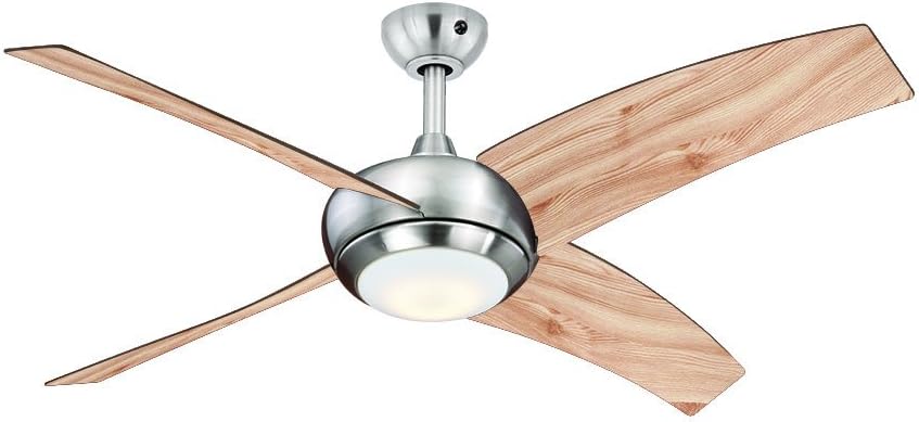 AireRyderBorealis Ceiling Fan with Light and Remote Control, Metal, 70 W, Pine