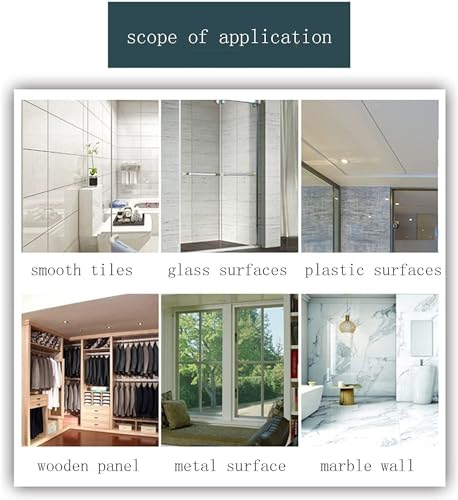 MAKINGTEC Self Adhesive Ceiling Or Wall Curtain Track No Drill Curtain Rod 3M, No Damage Curtain Track Hangers, Adhesive Curtain Rod For Windows Cabinet Closet Bathroom Shower Curtain