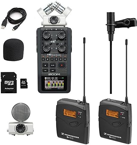 Sennheiser EW 122P G3 Wireless Lav Mic (G Band) With Zoom H5 Handy Recorder