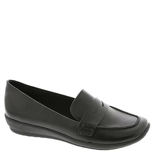 Easy Spirit Women's Aerilyn3 Loafer Flat, Black, 9