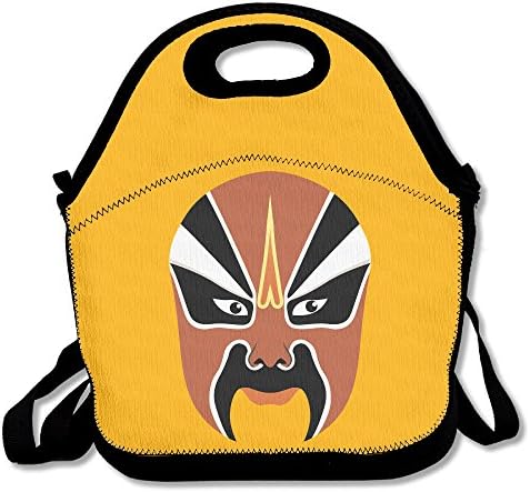 Chinese Opera FacialLunch Bag For Men Lunch Bag Lunch Box Food Bag Pouple Lunch Box For Women With Strap