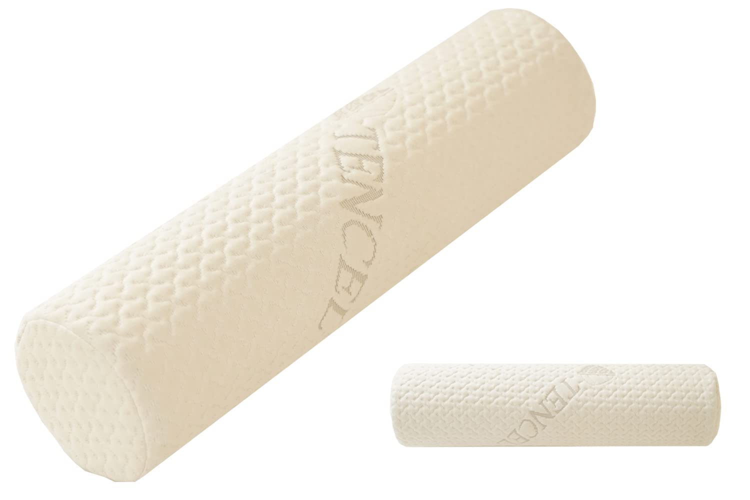 BlinBlin Memory Foam Neck Roll Pillow – Round Cervical Pillow & Removable Cover – Relieve Neck Pain（17.7x4.4inch