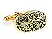 Casoty Jewelry Explosion Gold Paint Epoxy Decorative Pattern Cufflinks Dress Jewelry Gift Boxed