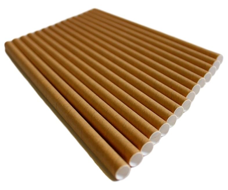 GDMINLO 100 Pack Kraft Paper Straws Biodegradable co-Friendly Drinking Bulk for Party Supplies, Bridal/Baby Shower, Birthday, Mixed Drinks, Weddings, Restaurant, Food Service - Image 7