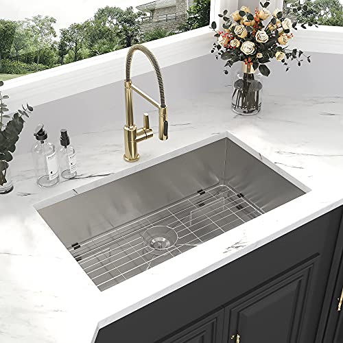Kichae Undermount Stainless Steel Sink 33"x 19" 18 Gauge Kitchen Sink