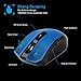 Wireless Mouse 2.4G Portable Mobile Mouse Optical Mice with USB Receiver, 5 Adjustable DPI Levels, 6 Buttons for Notebook PC Laptop Computer,Blue,Gofreetech