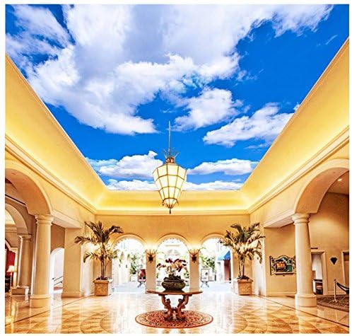 Wapel Custom 3d Mural Wallpaper Hd Sky Cloud Ceiling Stereoscopic