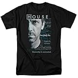 House MD Medical Drama TV Series Fox Hugh Laurie Houseisms Adult T-Shirt Tee