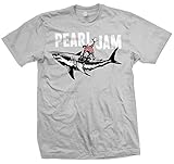 Pearl Jam Shark Cowboy T-Shirt (Medium)Grey