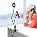 Selfie Ring Light with Cell Phone Holder Stand for Live Stream / Makeup, Bcway Clip Lazy Bracket for iPhone / Android, [3-Light Mode] [10-Level Brightness] LED Desk Lamp for Kitchen, Bedroom