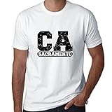 Sacramento, California CA Classic City State Sign Men's T-Shirt