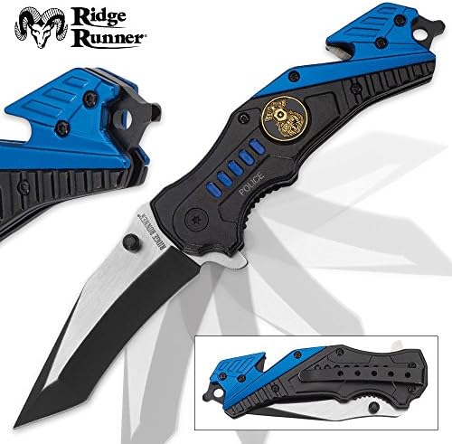 Ridge Runner Police Everyday Carry Assisted Opening Tanto Pocket Knife