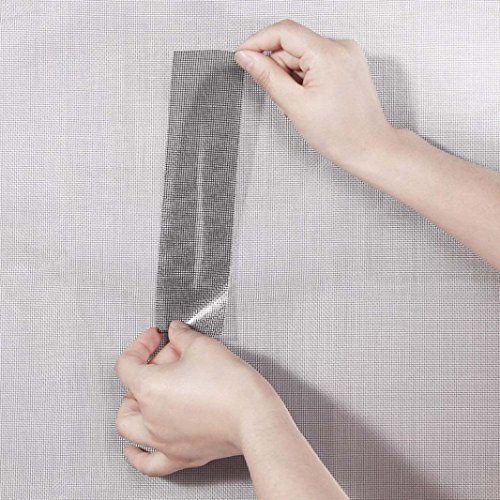 Window Screens Repair Tape, Fly Screen Door Insect Repellent Repair Tape Waterproof Mosquito Screens Cover (White) - Thumbnail 3