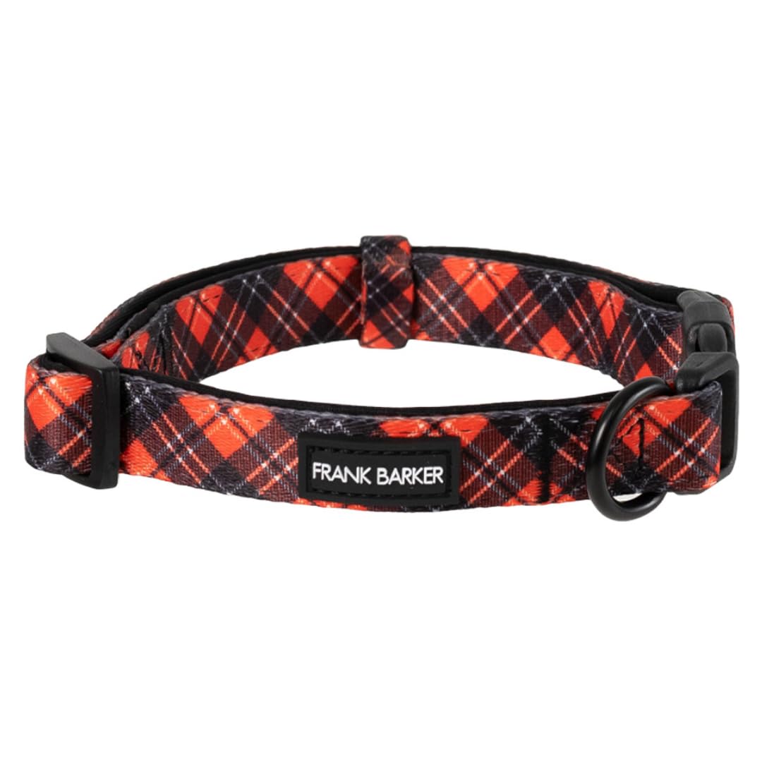 Large Adjustable Tartan Patterned Dog Collar, Splosh Frank Barker 1pcs Dog Collars - Polyester Dog Accessories, Durable & Light Weight, Matching Harness And Dog Lead Available. — image 1