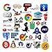 Sanmatic 108Pcs Laptop Stickers for Developer Programming Language Include Sticker IT Logo,C++,Python,Linux,Swift,for Geeks,Engineers,Hackers,Geeks,Coders
