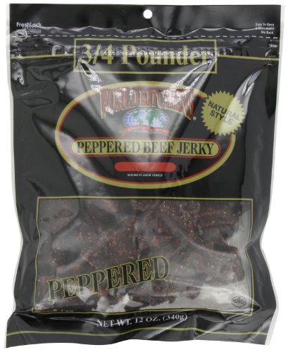 World Kitchens Peppered Beef Jerky 12 Ounce Bags Pack Of 2