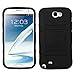 MYBAT ASAMGNIIHPCSAAS001NP Advanced Armor Rugged Durable Hybrid Case with Kickstand for Samsung Galaxy Note II - 1 Pack - Retail Packaging - Black